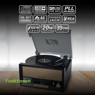 Microcadena Muse CD, Radio y Tocadiscos