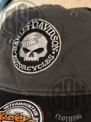 Cappellino Harley Davidson Skull Nero Grigio