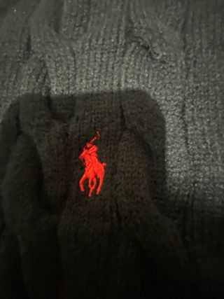 Jersey Polo Ralph Lauren Negro Cable Knit
