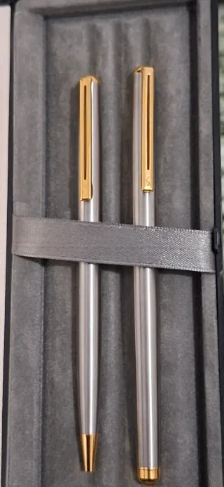 INOXCROM Pluma y Bolígrafo Oro