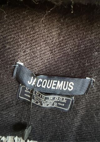 Bufanda Jacquemus Negra y Gris