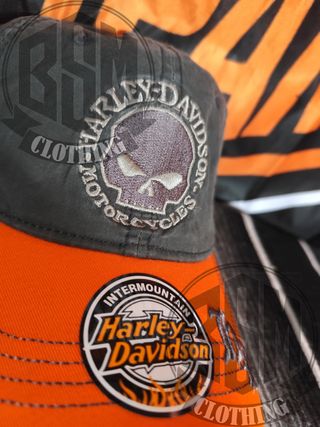 Cappellino Harley Davidson Grigio/Arancione