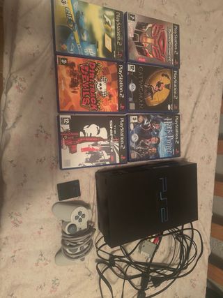 Consola PlayStation 2 + 6 Juegos