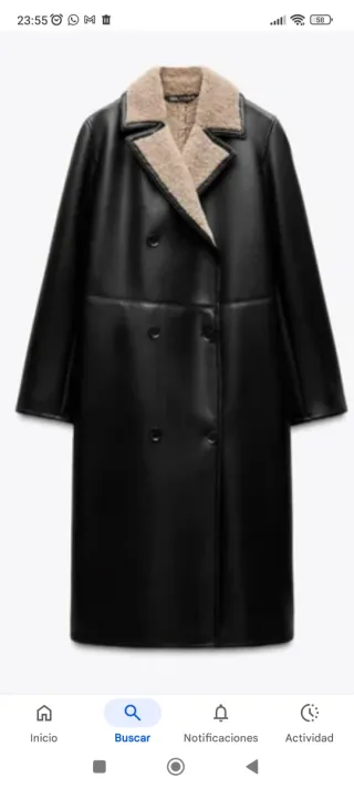 Abrigo doble faz largo Mantell Ritchie