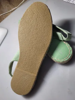 Zapatos planos verdes mujer