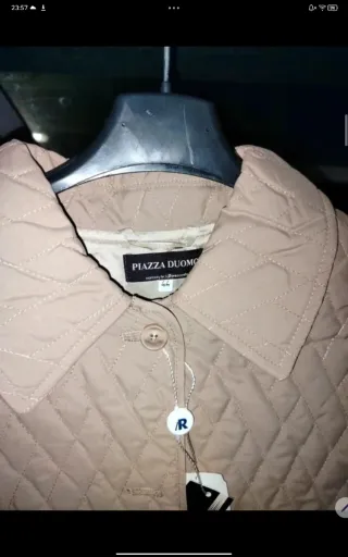 Cappotto trapuntato beige taglia unica