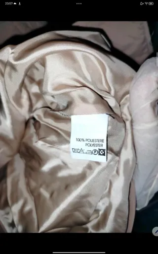 Cappotto trapuntato beige taglia unica