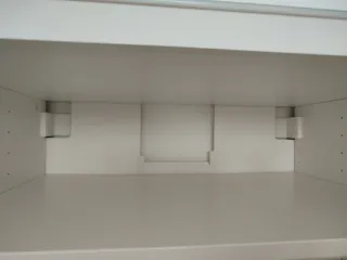 Aparador Ikea Besta Gris y Blanco