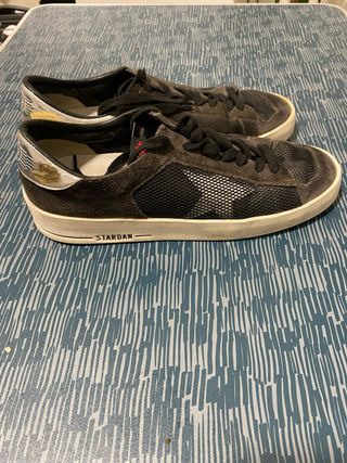 Golden Goose Stardan Sneakers Negras y Plateadas