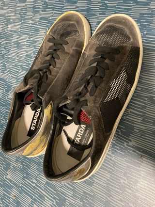 Golden Goose Stardan Sneakers Negras y Plateadas