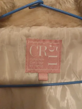 Chaquetón beige mujer