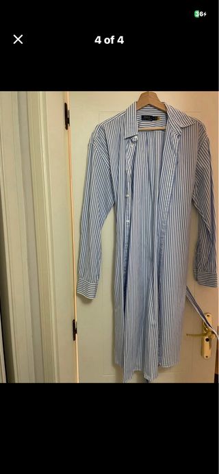 Vestido Camisero Rayas Ralph Lauren Mujer