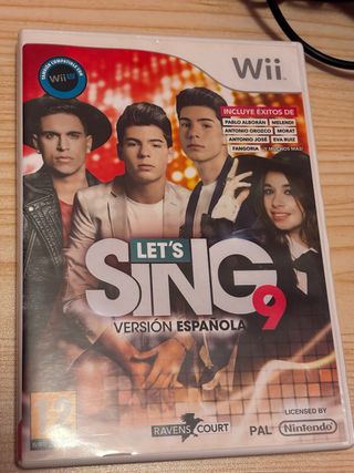 Juego Let's Sing 9 Versión Española Wii