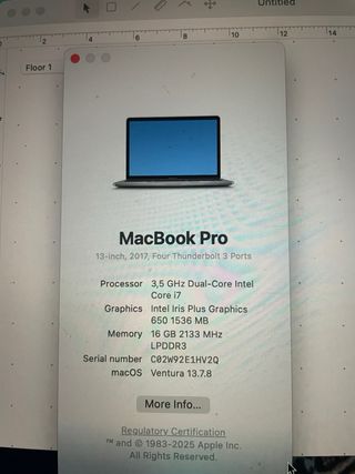 MacBook Pro 13, Touchbar Gris Espacial