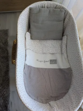 Moisés mimbre Cambrass con soporte