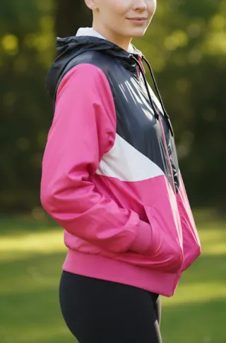Chaqueta Adidas Mujer Negra y Rosa Talla S