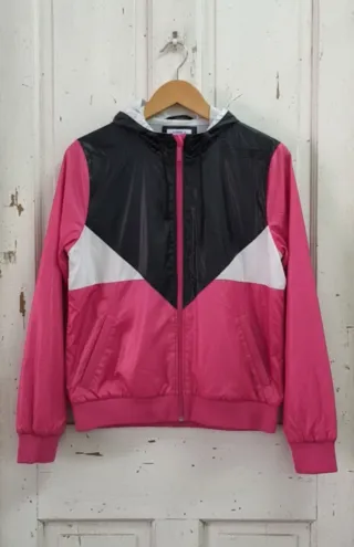 Chaqueta Adidas Mujer Negra y Rosa Talla S