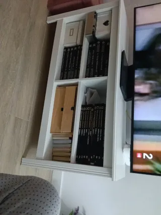 Mueble recibidor blanco madera ikea