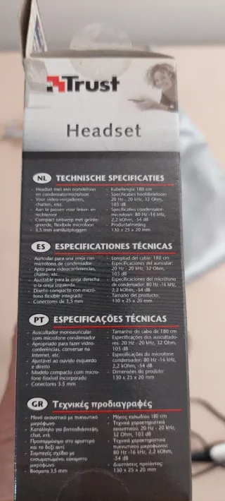 Auricular Trust con micrófono
