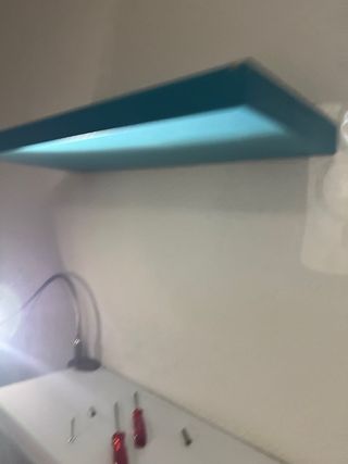 Balda flotante azul madera tipo lack