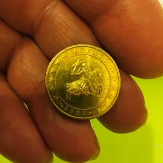 Moneta 50 centesimi Monaco 2002