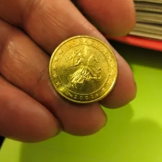 Moneta 50 centesimi Monaco 2002
