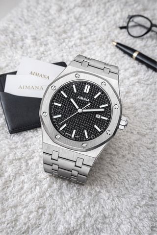 Reloj Aimana Acero Inoxidable Negro