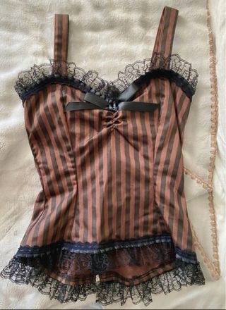 Canottiera Steampunk a Righe