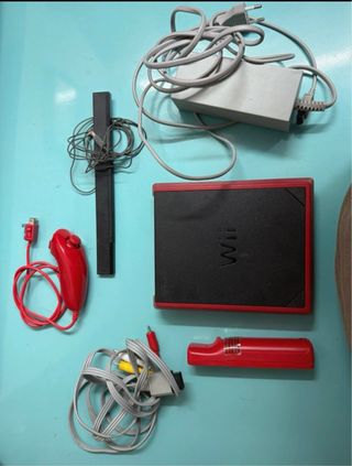 Nintendo Wii Mini Rosso/Nero (Testata)