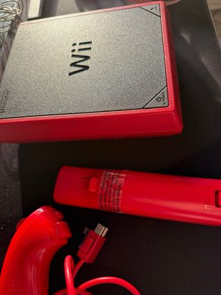Nintendo Wii Mini Rosso/Nero (Testata)