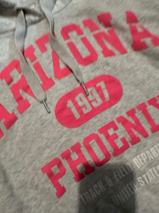 Vestido Sudadera Gris y Rosa