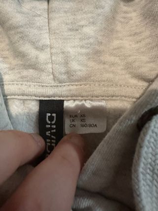 Vestido Sudadera Gris y Rosa