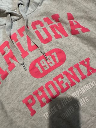 Vestido Sudadera Gris y Rosa