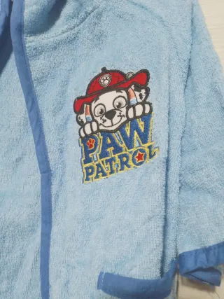 accappatoio paw patrol nickelodeon cotone nuovo