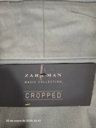 Pantalones Zara Man Talla 36 Azul