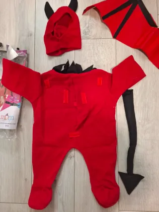 Disfraz Bebé Diablo Talla 7-12 Meses