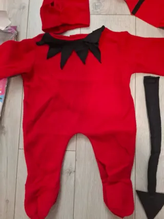 Disfraz Bebé Diablo Talla 7-12 Meses