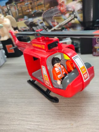 Helicóptero Playmobil Rojo
