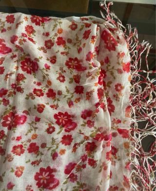 Sciarpa pashmina quadrata come nuova 100% viscosa