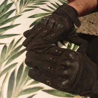 Guanti da moto neri per uomo e donna taglia L - XL