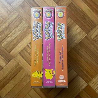 Lote 3 VHS Pokemon (Español)