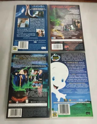4 VHS de Casper películas lote