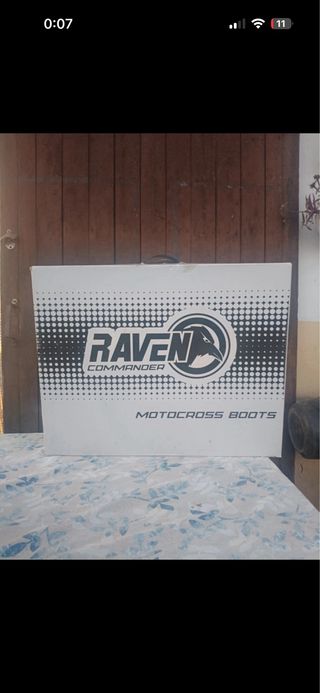 Botas Motocross Enduro Raven Negras