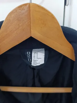 Chaqueta de paño negra