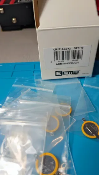 Lote 19 Pilas: 9 CR2025 y 9 CR1616