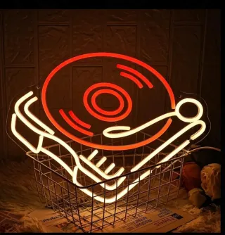 Lampada Neon Led "Giradischi"