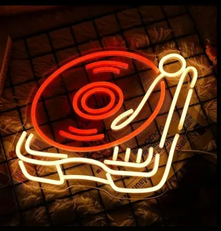 Lampada Neon Led "Giradischi"