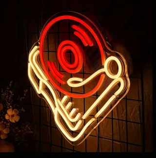 Lampada Neon Led "Giradischi"