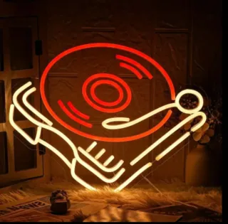 Lampada Neon Led "Giradischi"