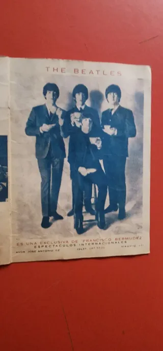 Programa Beatles Madrid 1965